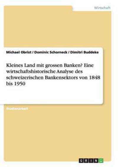 Cover for Obrist · Kleines Land mit grossen Banken? (Book) (2013)