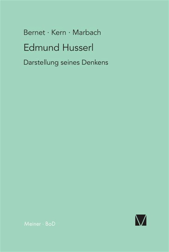 Cover for Eduard Marbach · Edmund Husserl - Darstellung seines Denkens (Taschenbuch) (2016)