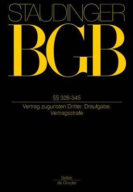 Bgb.§§ 328-345 - Staudinger - Books -  - 9783805911849 - September 25, 2015