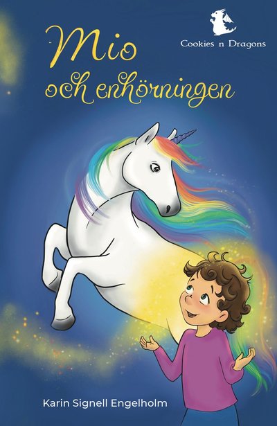 Cover for Karin Signell Engelholm · Mio och enhörningen (Hardcover Book) (2023)