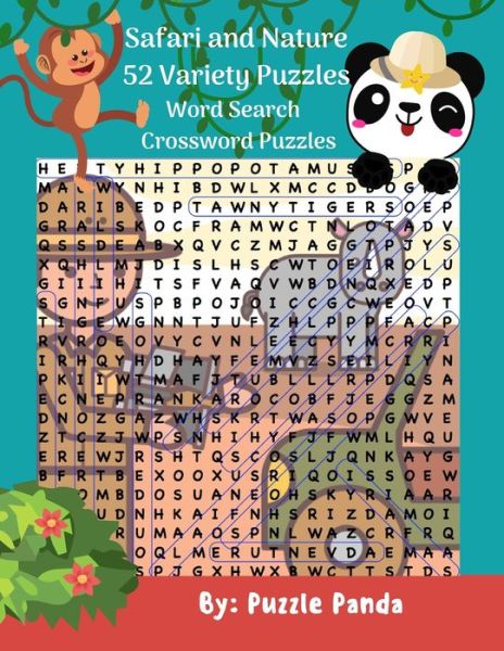 Cover for Kasey Conner · Safari and Nature 52 Variety Puzzles (Paperback Book) (2020)