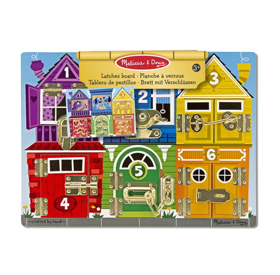 Latches Wooden Activity Board (13785) - Melissa & Doug - Merchandise - Melissa and Doug - 0000772137850 - 