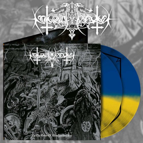 Cover for Nokturnal Mortum · To The Gates of Blasphemous Fire 2 LP Blue / Yellow (LP) (2022)