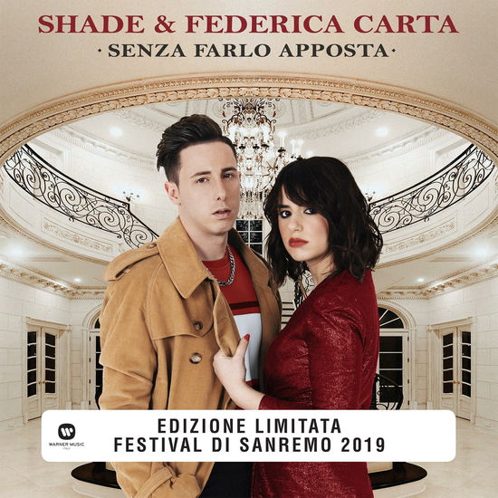 Cover for Shade &amp; Federica Carta · Senza Farlo Apposta 7'' Colorato Rosso - Sanremo 2019 (LP) [Coloured edition] (2019)