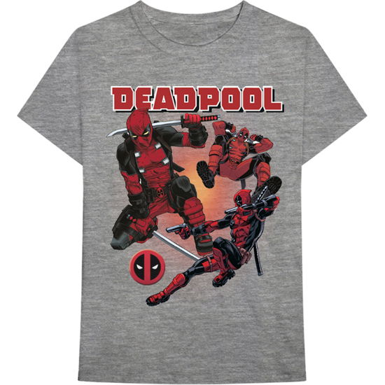 Cover for Marvel Comics · Marvel Comics Unisex T-Shirt: Deadpool Collage 1 (T-shirt) [size XL] [Grey - Unisex edition]