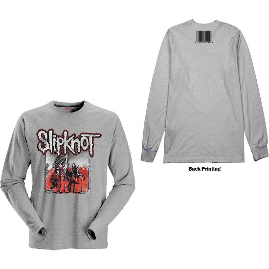Cover for Slipknot · Slipknot Unisex Long Sleeve T-Shirt: Self-Titled (Back Print) (TØJ) [size S] [Grey - Unisex edition]