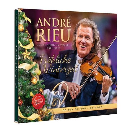 Cover for Andre Rieu · Frohliche Winterzeit (CD/DVD) [Deluxe edition] (2020)