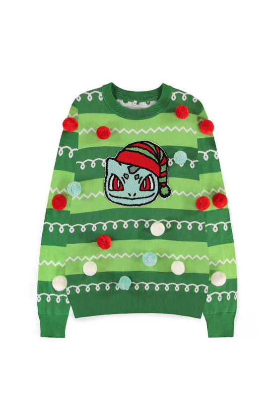 Pokemon: Bulbasaur Patched Christmas Jumper Size Xs - - Produtos - - 8718526172850 -