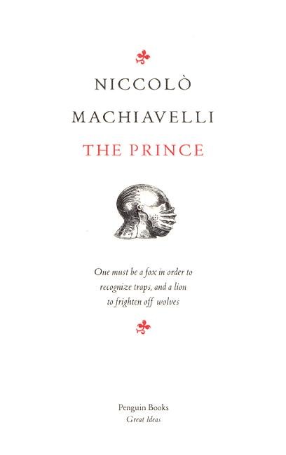 Cover for Niccolo Machiavelli · The Prince - Penguin Great Ideas (Pocketbok) [1:a utgåva] (2004)