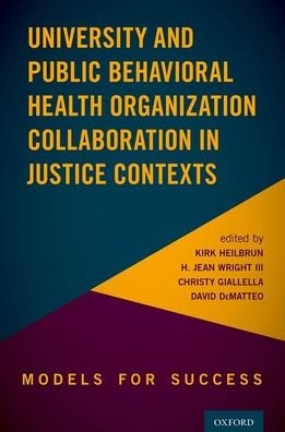 Cover for University and Public Behavioral Health Organization Collaboration: Models for Success in Justice Contexts (Paperback Bog) (2021)