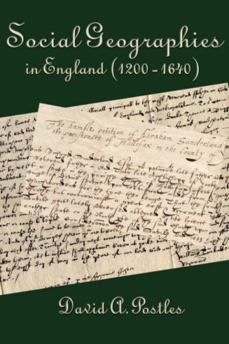Cover for David A. Postles · Social Geographies in England (1200-1640) (Paperback Book) (2007)
