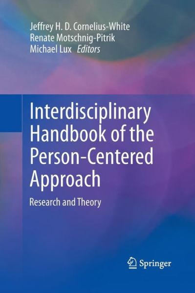 Cover for Michael Lux · Interdisciplinary Handbook of the Person-Centered Approach: Research and Theory (Paperback Book) [2013 edition] (2015)