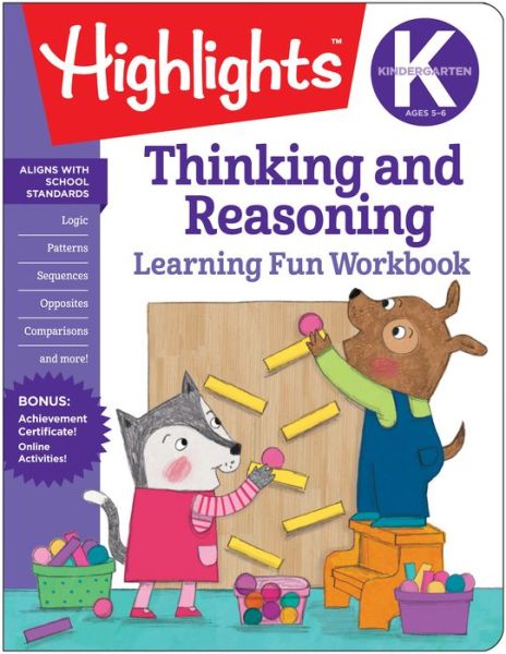 Cover for Kindergarten Thinking and Reasoning - Learning Fun Workbooks (Paperback Book) (2019)