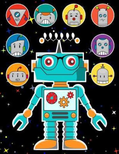 Cover for Fat Dog Journals · Robots Sticker Album 2 for Boys (Paperback Book) (2017)