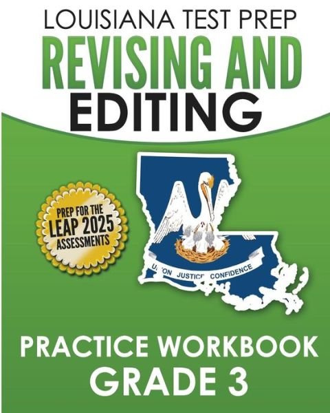 Cover for Test Master Press Louisiana · LOUISIANA TEST PREP Revising and Editing Practice Workbook Grade 3 (Paperback Bog) (2017)
