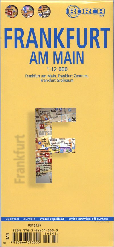 Cover for Borch GmbH · Borch Map. Frankfurt Am Main (Kort) [8. udgave] (2014)