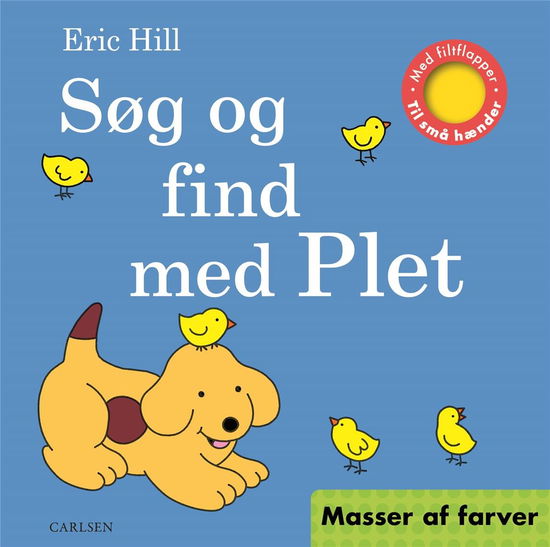 Cover for Eric Hill · Søg og find med Plet - Masser af farver (Cardboard Book) [1º edição] (2019)