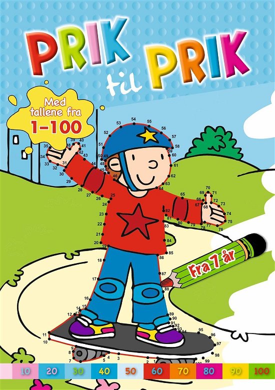 Prik til prik: Prik til prik: 1-100 (skater) -  - Bøker - Forlaget Bolden - 9788771060850 - 15. april 2014