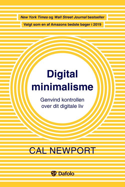Cover for Cal Newport · Digital minimalisme (Paperback Book) [1th edição] (2020)