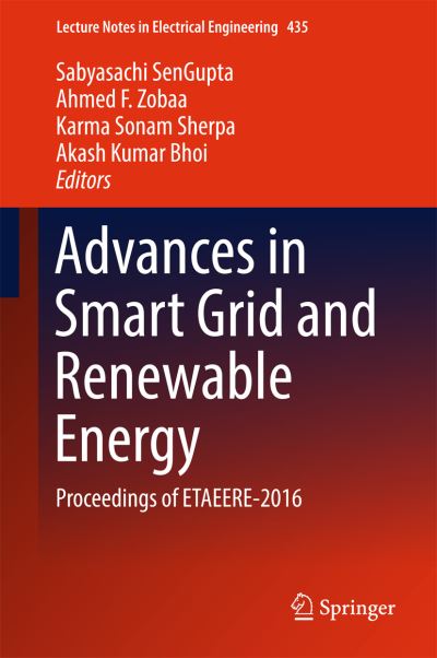 Cover for Advances in Smart Grid and Renewable Energy: Proceedings of ETAEERE-2016 - Lecture Notes in Electrical Engineering (Hardcover Book) [1st ed. 2018 edition] (2017)