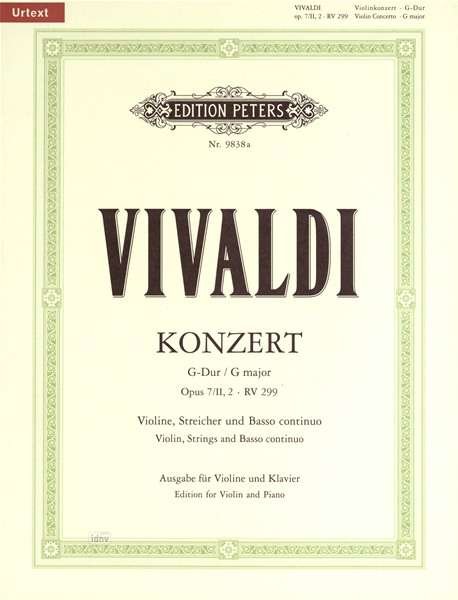 Cover for Vivaldi · Konzert für Violine, Streicher (Bok) (2022)