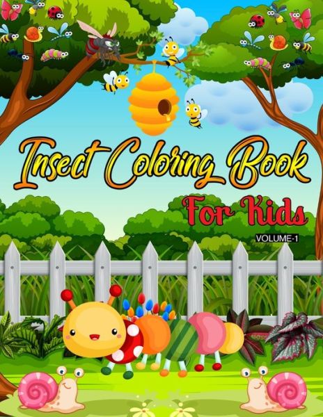 Insect Coloring Book For Kids (Volume-1) - Rainbow Publishing - Książki - Independently Published - 9798600738850 - 18 stycznia 2020