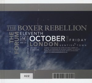 Cover for Boxer Rebellion · Live At The Forum (CD) (2014)