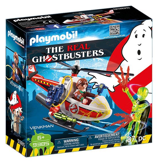 Cover for Playmobil · Playmobil 9385 - The Real Ghostbusters - Venkman Con Elicottero (Leketøy) (2019)