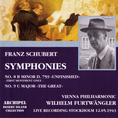Cover for Schubert / Furtwangler · Sinfonie 8 (1 Satz) 9 (CD) (2012)