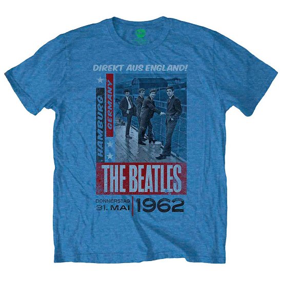 Cover for The Beatles · The Beatles Unisex T-Shirt: Direkt Aus England (T-shirt) [size S] [Grey - Unisex edition]