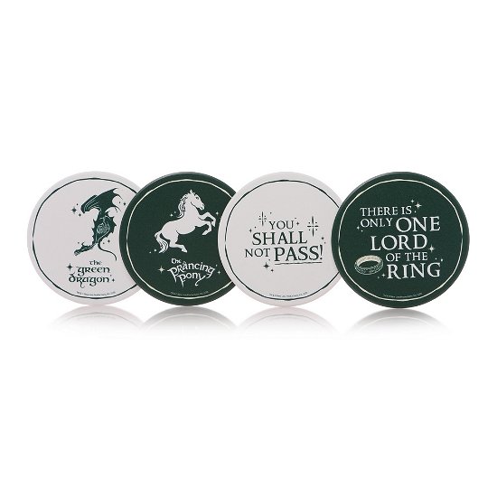Lord Of The Rings Set Of 4 Coasters - Lord of the Rings - Merchandise - LORD OF THE RINGS - 5055453470851 - 18. januar 2020