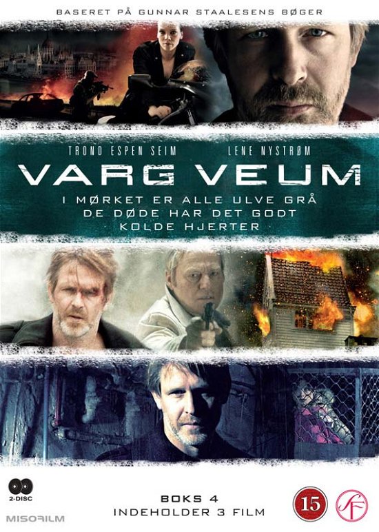 Varg Veum · Varg Veum: I mørket er alle ulve grå (2011) +  De døde har det godt (2012) + Kolde hjerter (2012) [DVD] (DVD) (2024)