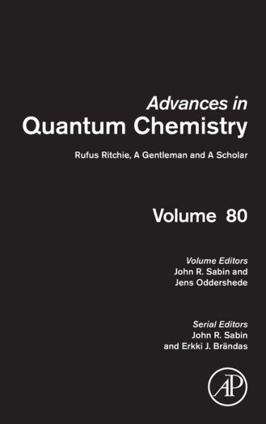 Cover for John Sabin · Rufus Ritchie, A Gentleman and a Scholar - Advances in Quantum Chemistry (Hardcover Book) (2019)