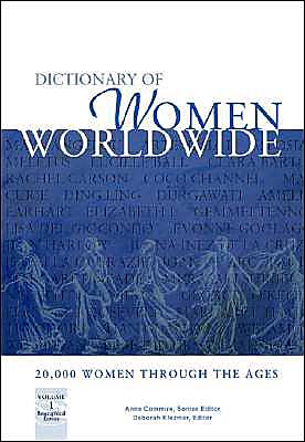 Cover for Anne Commire · Dictionary of Women Worldwide: 25,000 Women Through the Ages (Hardcover Book) (2006)