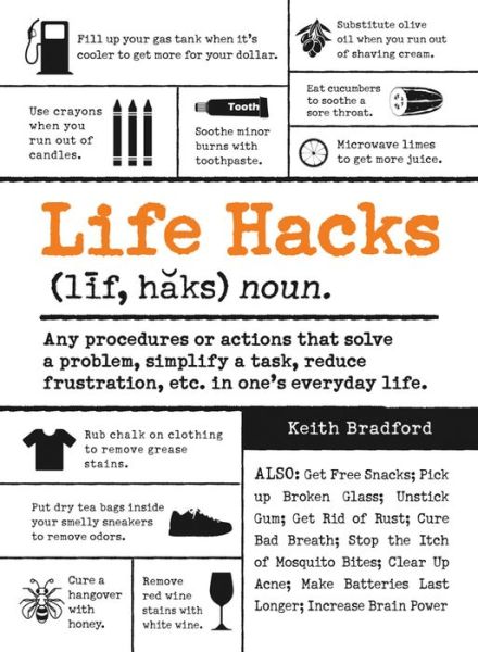 Cover for Keith Bradford · Life Hacks: Any Procedure or Action That Solves a Problem, Simplifies a Task, Reduces Frustration, Etc. in One's Everyday Life - Hacks (Paperback Book) (2014)