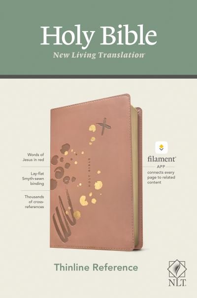 Cover for Tyndale · NLT Thinline Reference Bible, Filament Enabled Edition (Red Letter, LeatherLike, Pink) (Bog) (2020)