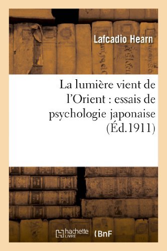 Cover for Hearn-l · La Lumiere Vient De L Orient: Essais De Psychologie Japonaise (Pocketbok) (2013)