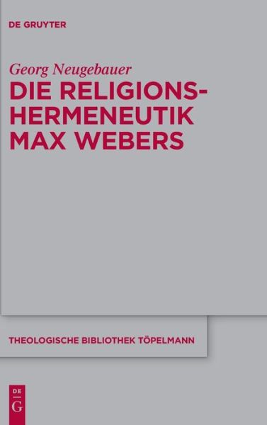 Cover for Neugebauer · Die Religionshermeneutik Max (Book) (2017)