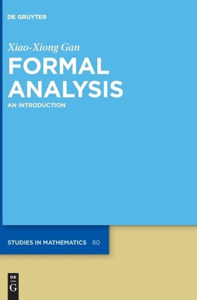 Cover for Xiao-Xiong Gan · Formal Analysis (Book) (2021)