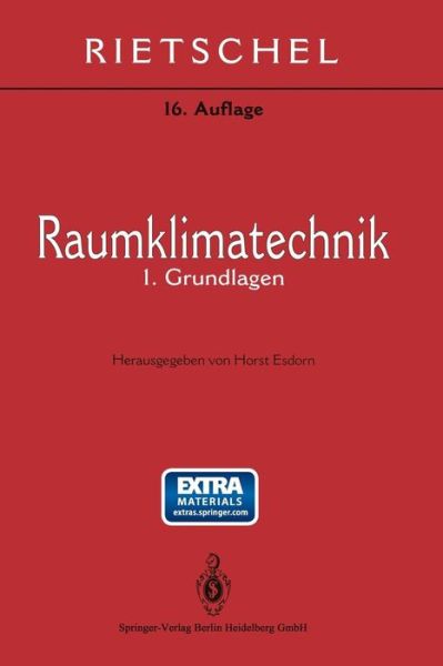 Cover for Hermann Rietschel · Raumklimatechnik: Grundlagen (Hardcover bog) (2014)