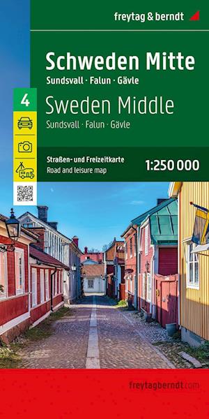 Sweden Middle Road and Leisure Map: Sundsvall - Fallun - Gavle -  - Książki - Freytag-Berndt - 9783707922851 - 30 września 2024