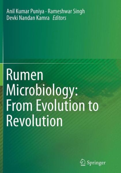 Cover for Rumen Microbiology: From Evolution to Revolution (Paperback Book) [Softcover reprint of the original 1st ed. 2015 edition] (2016)