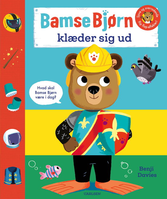 Cover for Benji Davies · Bamse Bjørn: Bamse Bjørn klæder sig ud (Kartonbuch) [1. Ausgabe] (2025)