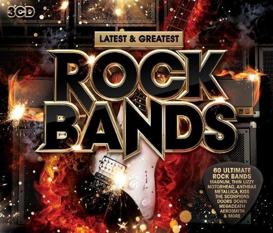 Cover for Latest &amp; Greatest Rock Bands / Various (CD) (2016)