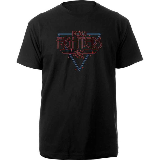 Foo Fighters Unisex T-Shirt: Black Disco Outline - Foo Fighters - Gadżety - PHD - 5056012020852 - 8 października 2018