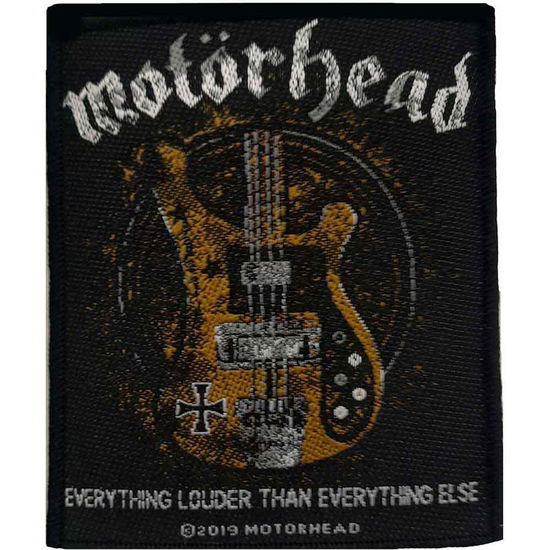 Motorhead Standard Woven Patch: Lemmy's Bass - Motörhead - Fanituote -  - 5056365700852 - 