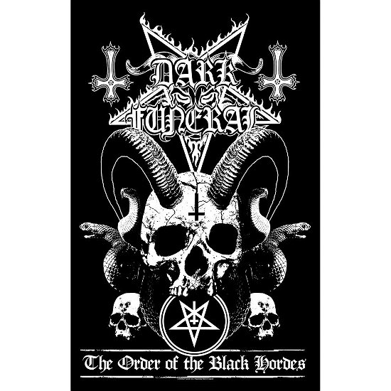 Dark Funeral Textile Poster: Order Of The Black Hordes - Dark Funeral - Koopwaar -  - 5056365726852 - 