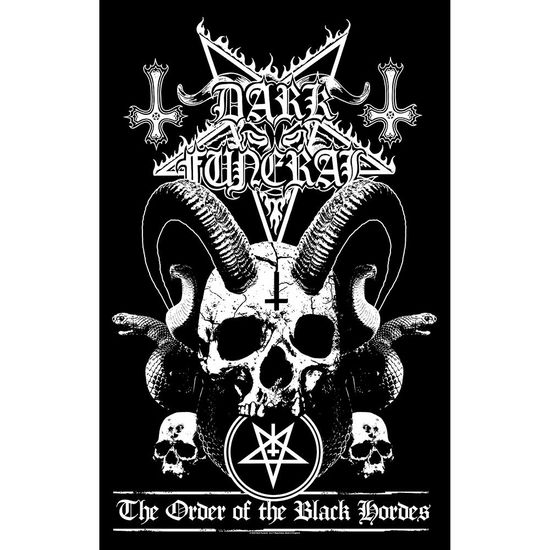 Dark Funeral Textile Poster: Order Of The Black Hordes - Dark Funeral - Merchandise - - 5056365726852 - February 13, 2024