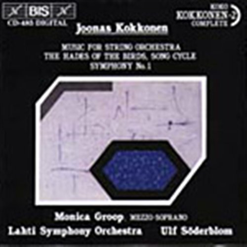 Cover for Kokkonen / Groop / Soderblum / Lahti So · Symphony 1 / Music for String Orchestra (CD) (1994)