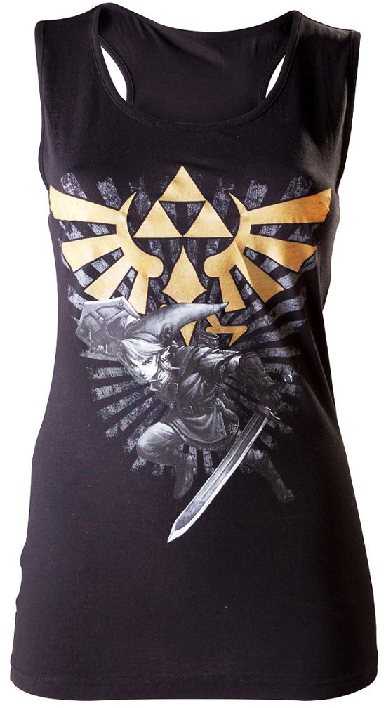 Nintendo - Black. Zelda Female Tank Top - S - Nintendo: Legend Of Zelda (The) - Merchandise -  - 8718526024852 - 